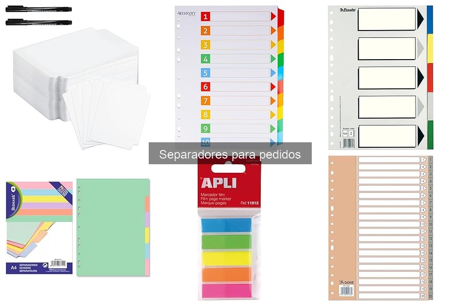 Coste promedio de separadores para pedidos: guía y recomendaciones