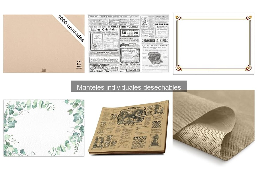 Costos de Manteles Individuales Desechables por Material