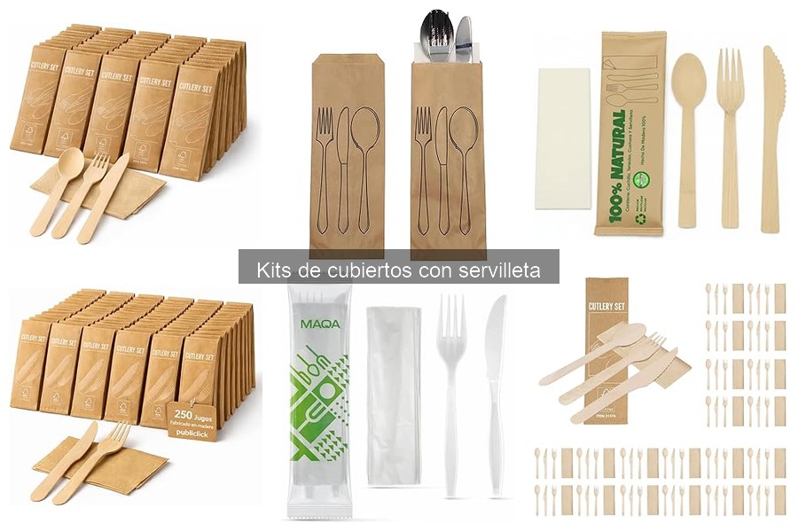 Costos promedio de kits de cubiertos con servilleta en 2023
