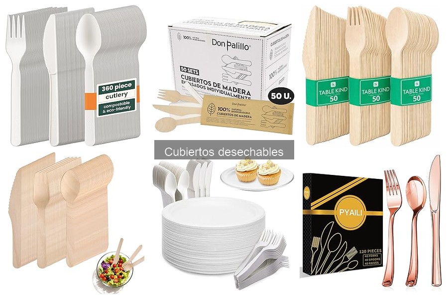 Cubiertos desechables sostenibles: opciones y beneficios