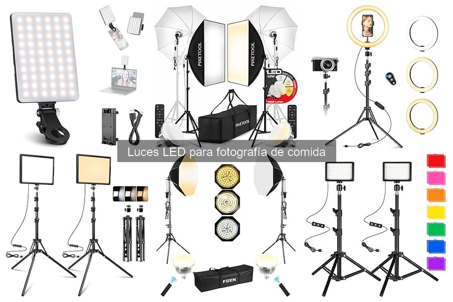 Cuidados y mantenimiento de luces LED para fotografía de comida