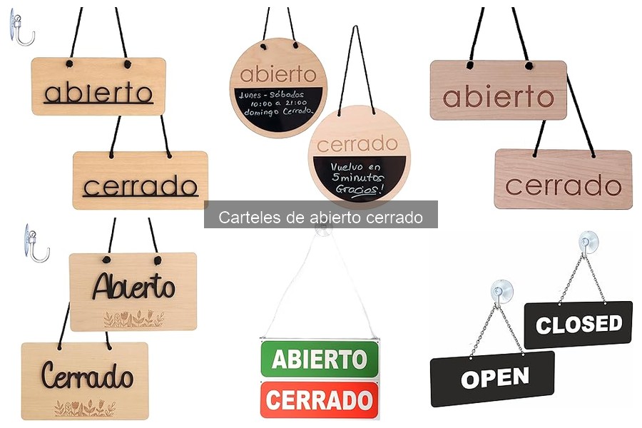 Dónde comprar carteles de abierto cerrado para tu negocio