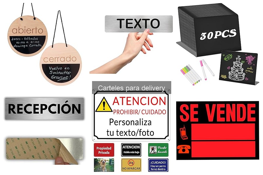 Dónde comprar carteles para delivery: mejores opciones