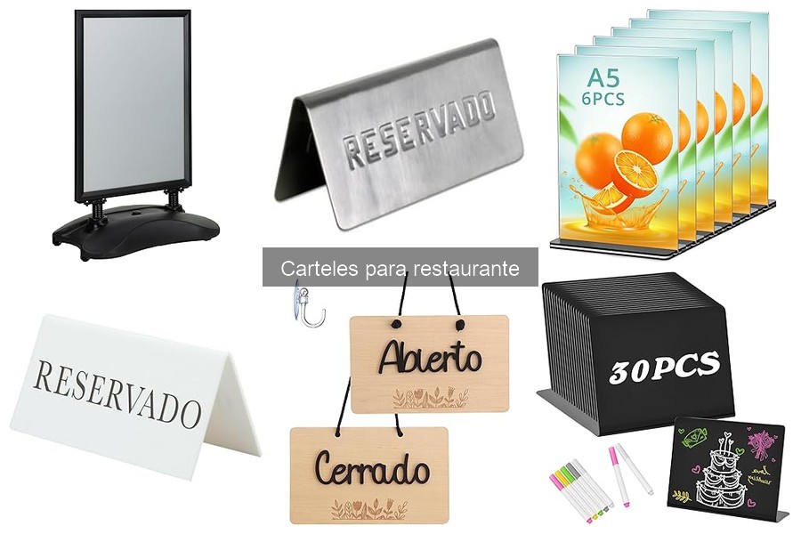 Dónde comprar carteles para restaurantes: opciones y precios