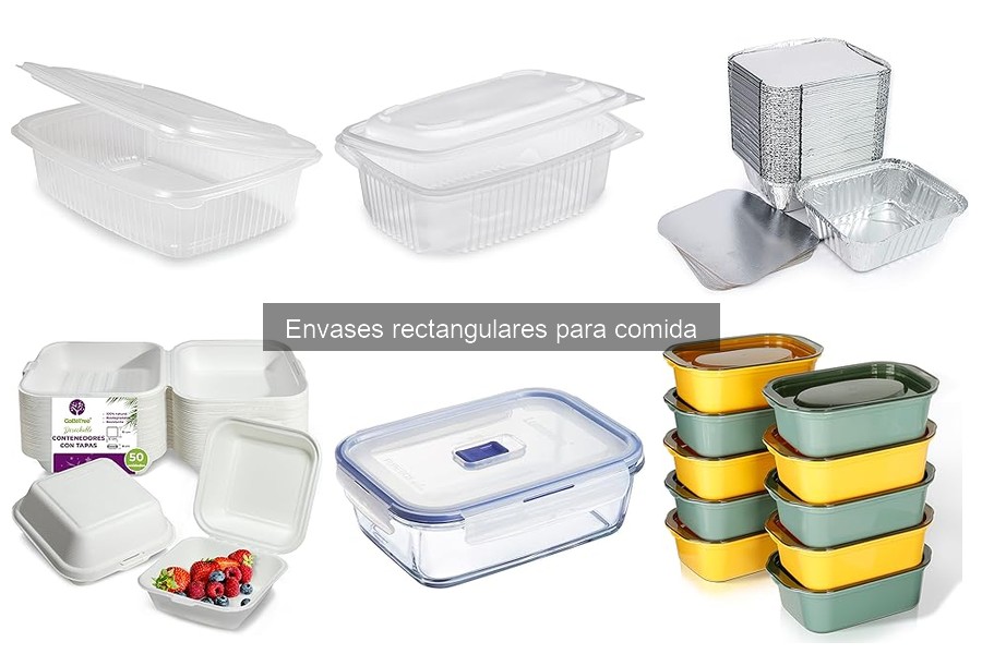 Dónde comprar envases rectangulares para comida a granel