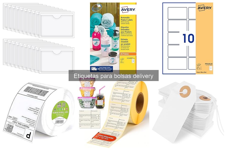 Dónde comprar etiquetas para bolsas delivery: Mejores opciones