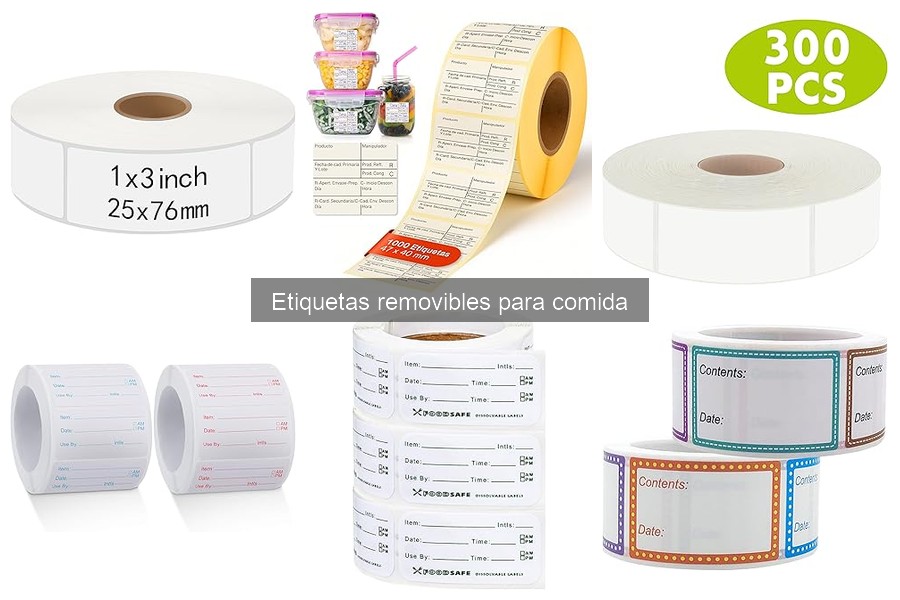 Dónde comprar etiquetas removibles para comida fácilmente