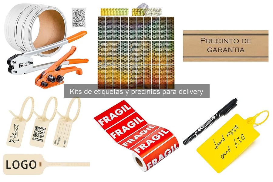 Dónde comprar kits de etiquetas y precintos para delivery