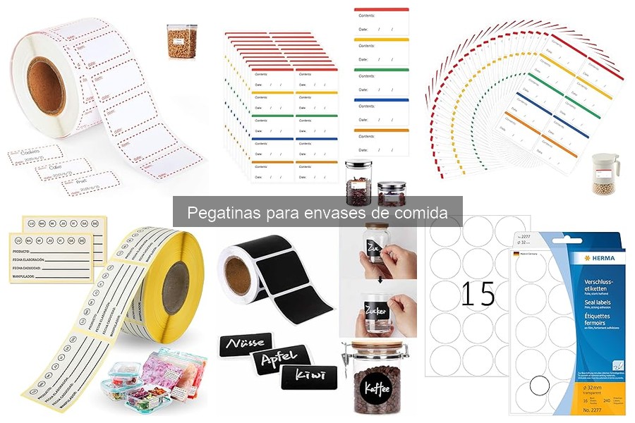 Dónde comprar pegatinas para envases de comida fácilmente