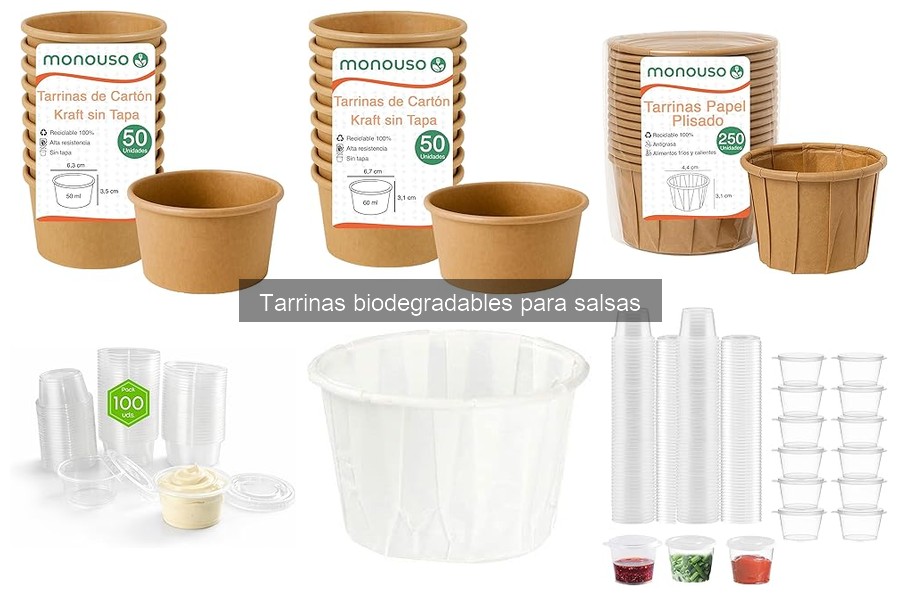 Dónde comprar tarrinas biodegradables para salsas económicas