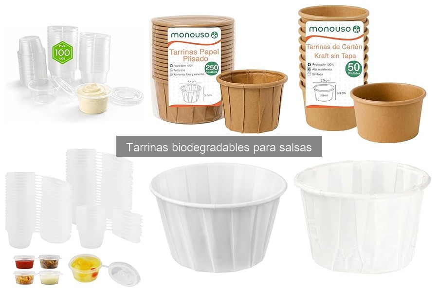 Efectividad de las tarrinas biodegradables para salsas