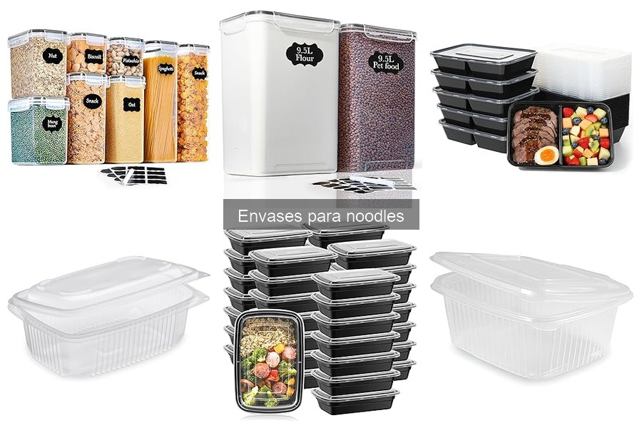 Envases para noodles: características y tipos explicados