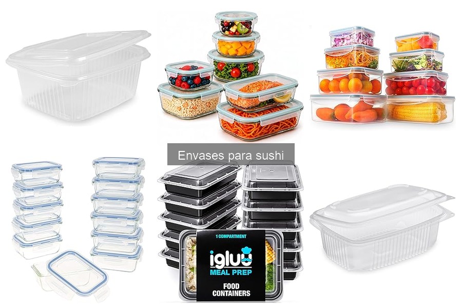 Envases para sushi que evitan derrames: Mejores opciones