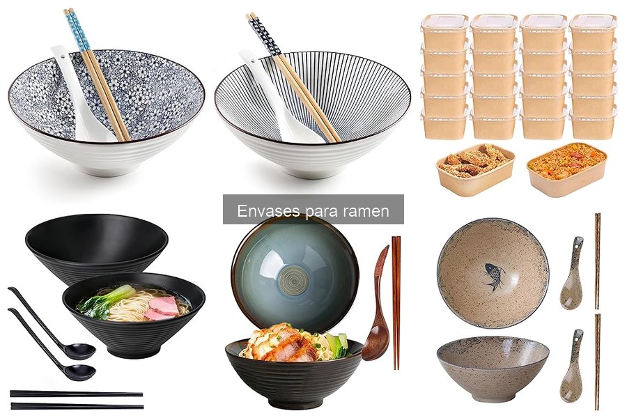 Envases personalizables para ramen: opciones y precios