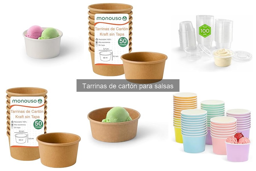 Errores comunes al elegir tarrinas de cartón para salsas