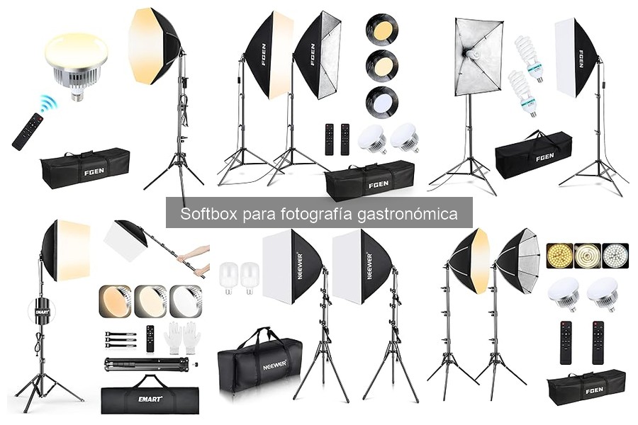 Errores comunes al elegir un softbox para fotografía de comida