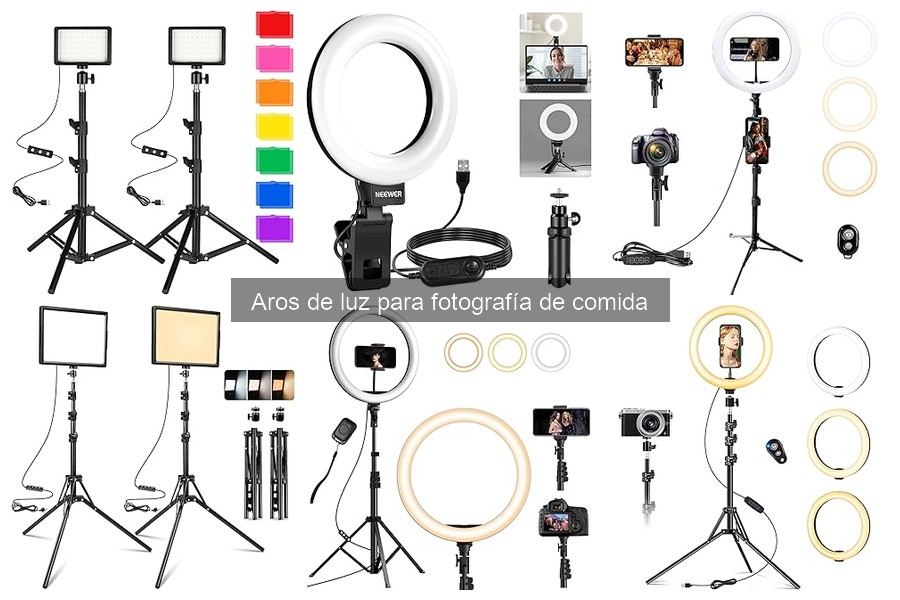 Errores comunes al usar aros de luz en fotografía de comida
