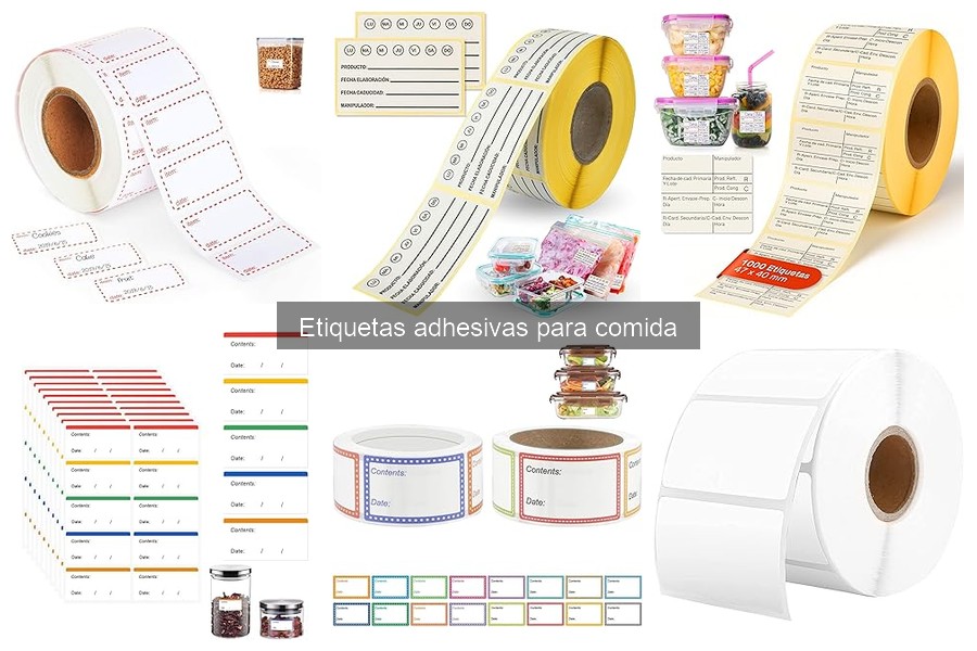 Errores comunes al usar etiquetas adhesivas para comida
