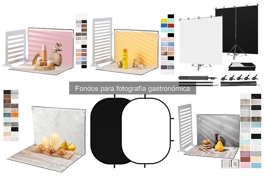 Errores comunes al usar fondos en fotografía gastronómica
