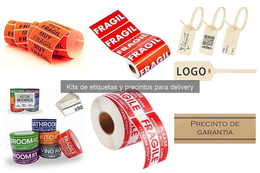 Errores comunes con etiquetas y precintos para delivery