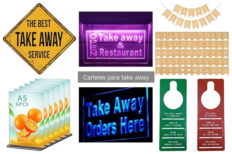 Errores comunes en carteles para restaurantes take away