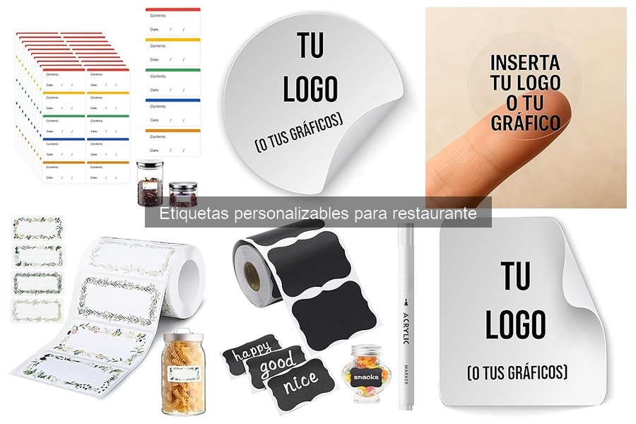 Etiquetas personalizables para restaurantes: ¿Qué son y para qué sirven?