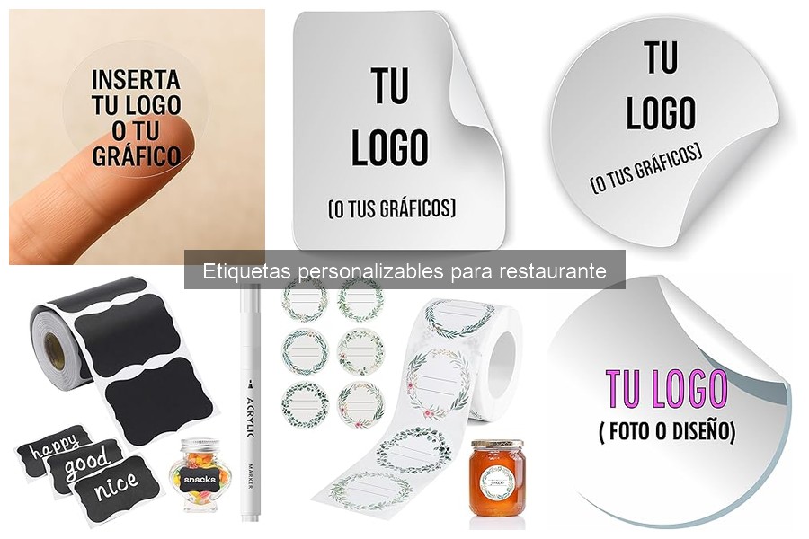 Guía de compra de etiquetas personalizables para restaurantes