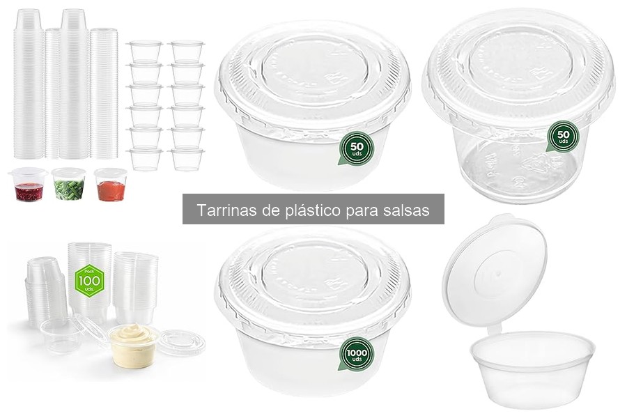 Guía de compra de tarrinas de plástico para salsas