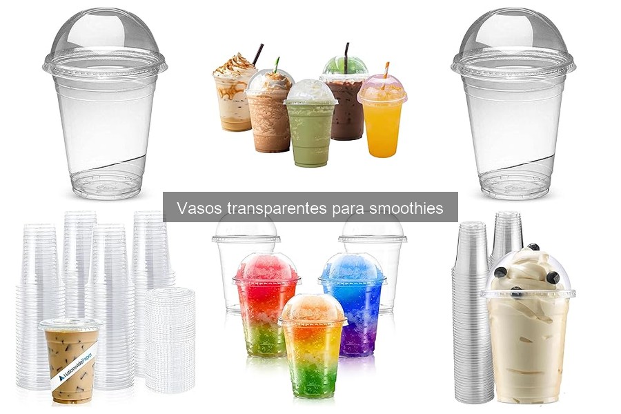 Guía de compra de vasos transparentes para smoothies