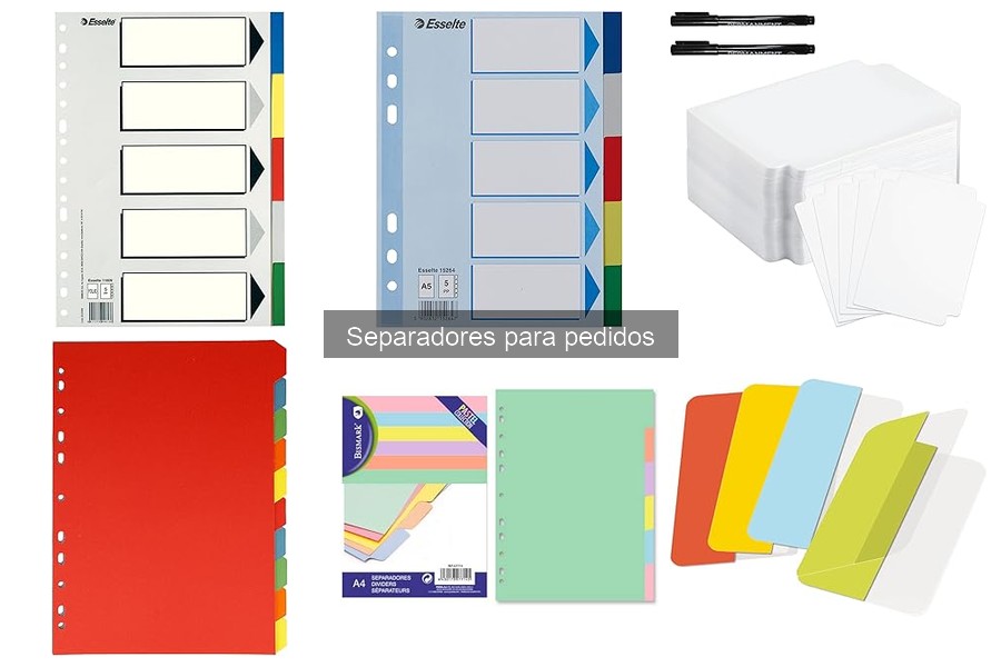 Guía de Mantenimiento de Separadores para Pedidos