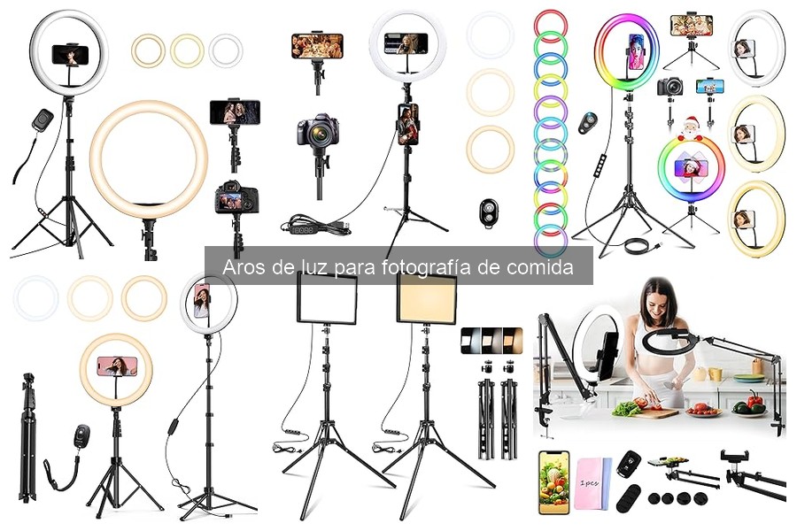 Guía para elegir el aro de luz ideal para fotografía de comida
