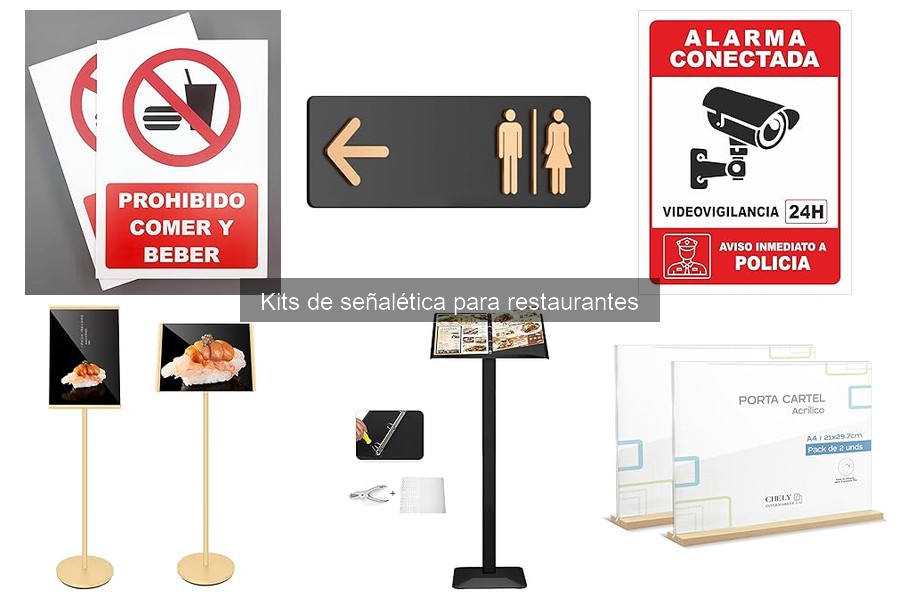 Guía para Elegir un Kit de Señalética para Restaurantes