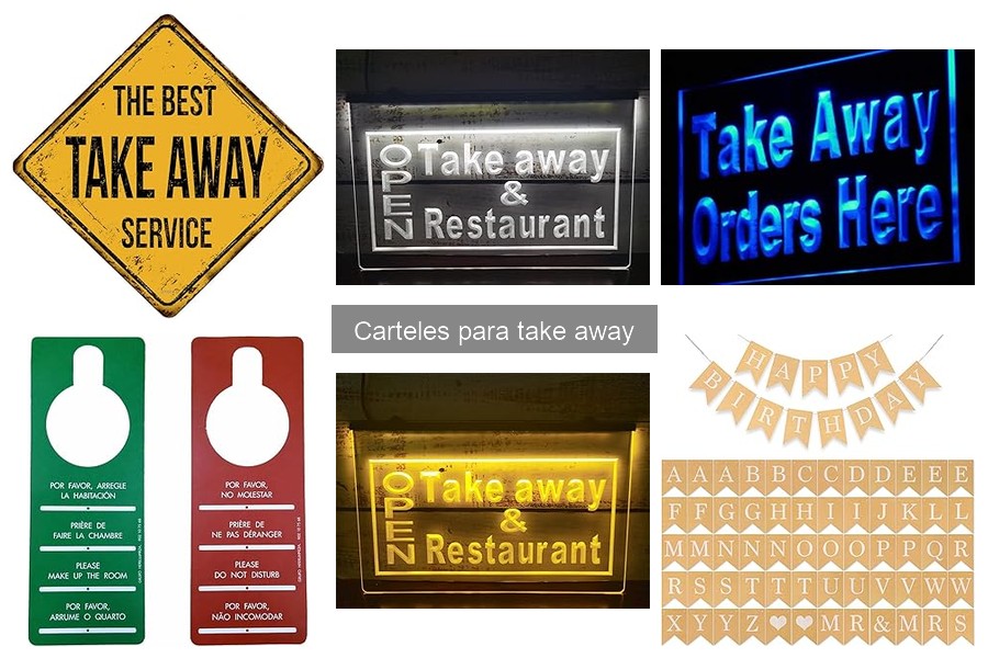 Guía para seleccionar carteles para restaurantes take away