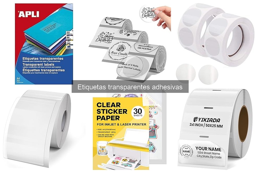 Ideas creativas para etiquetas transparentes en menús de delivery