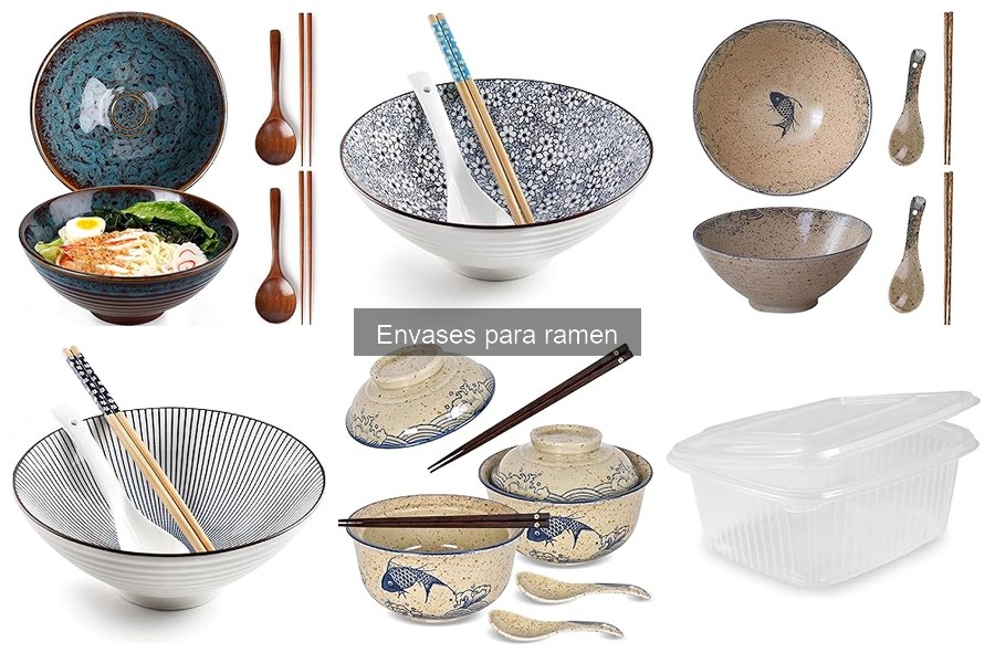 Ideas creativas para presentar ramen en envases atractivos