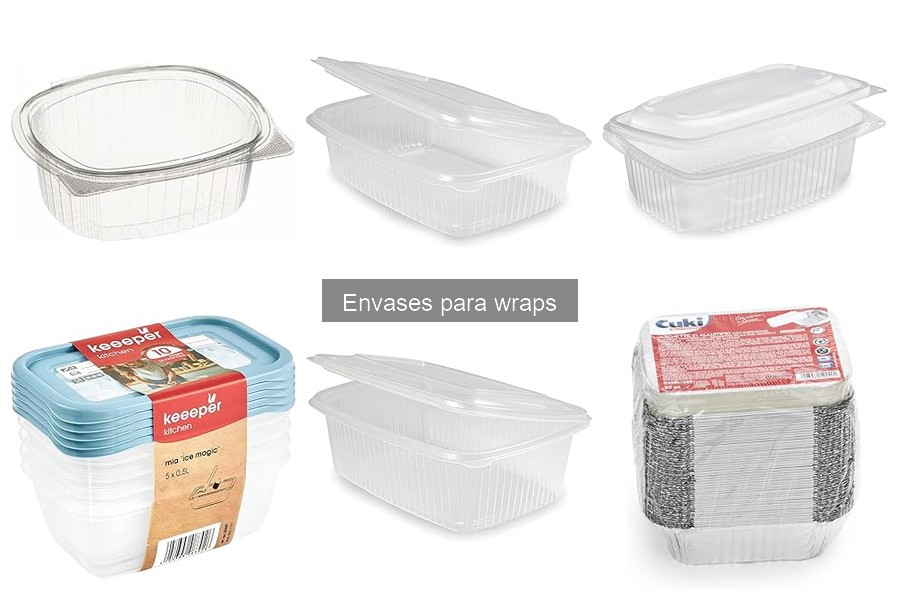 Ideas creativas para presentar wraps en envases atractivos