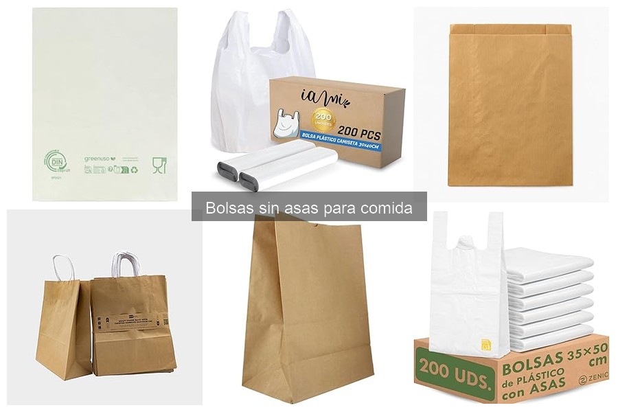 Ideas creativas para usar bolsas sin asas en servicio de comida