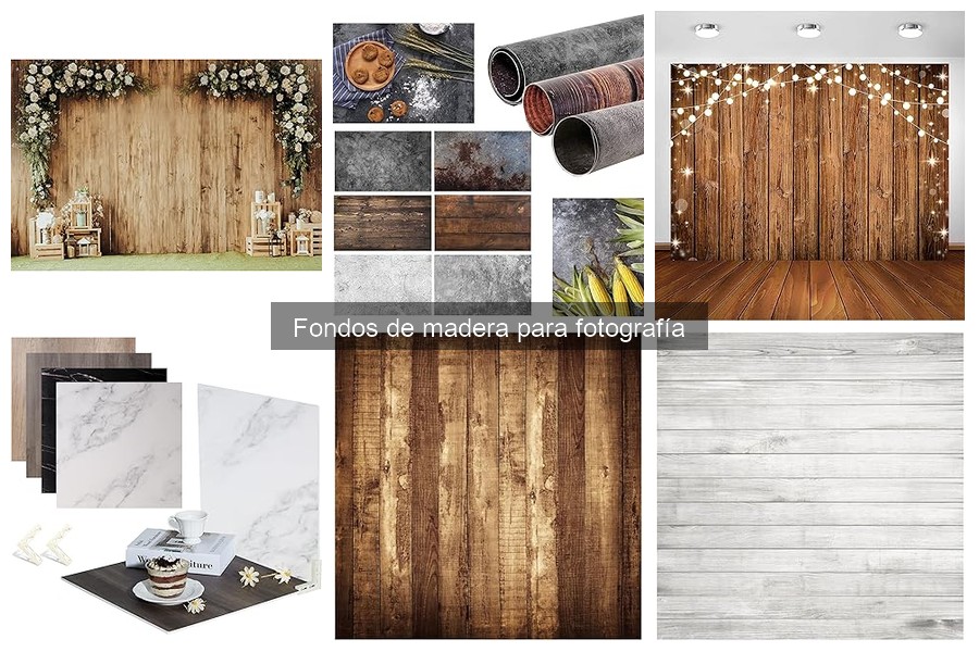 Ideas creativas para usar fondos de madera en fotografía