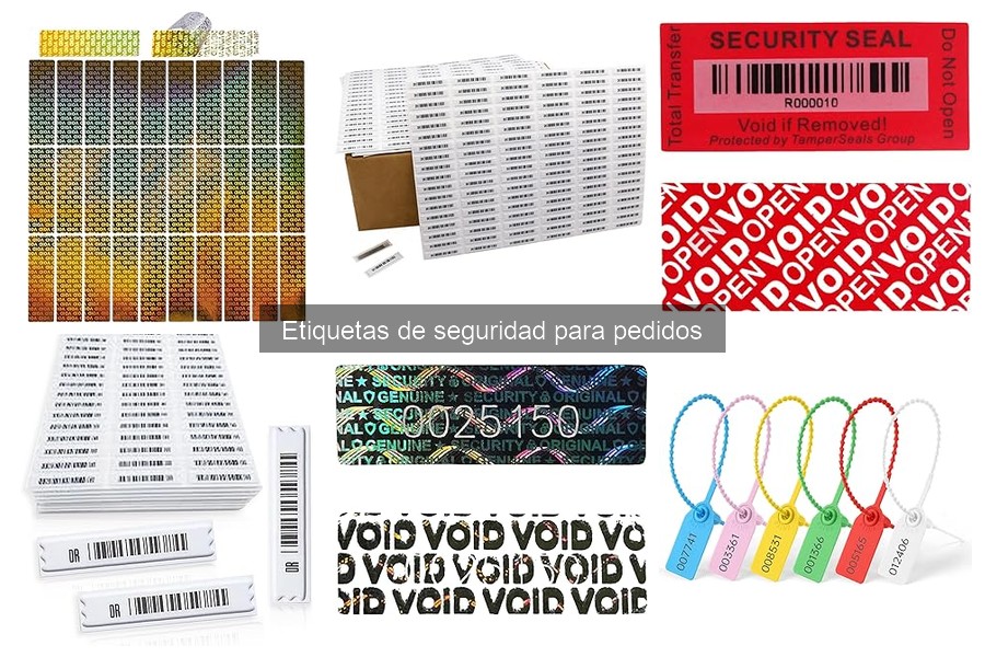 Inconvenientes comunes al usar etiquetas de seguridad para pedidos