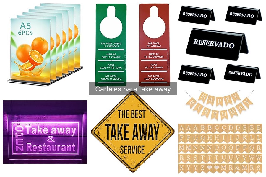 Inspira tu Take Away: Carteles Creativos para Restaurantes