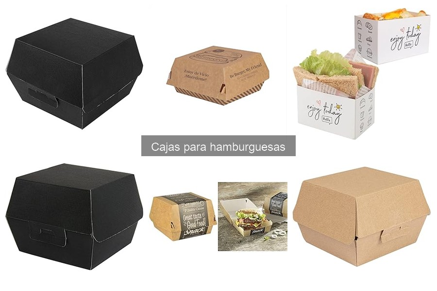 Materiales sostenibles para cajas de hamburguesas