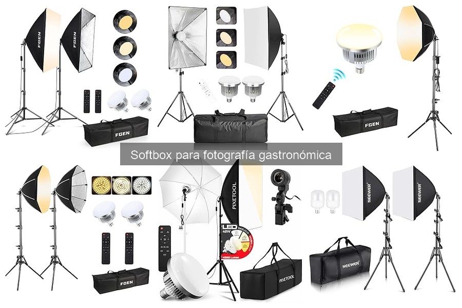 Mejora la iluminación en fotografía de comida con softbox