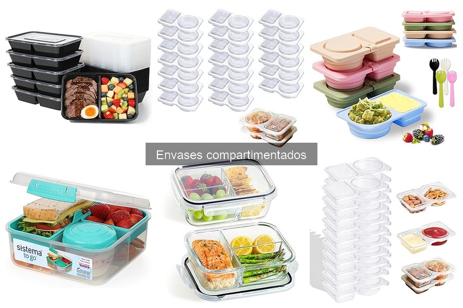 Mejora la presentación de tus platos con envases compartimentados