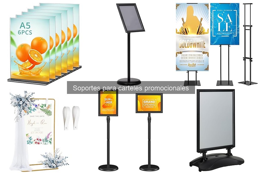 Mejora la Visibilidad de Promociones con Soportes para Carteles