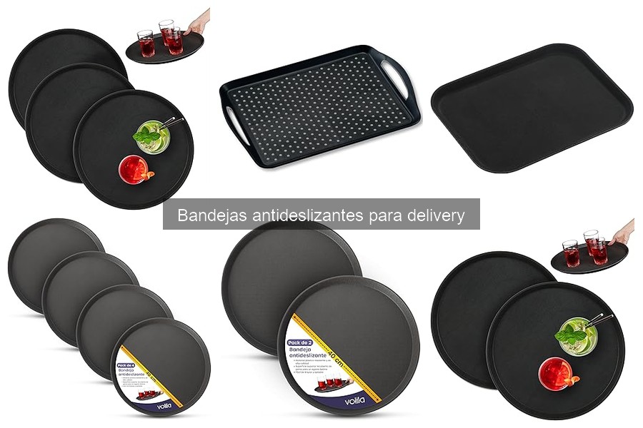Mejores bandejas antideslizantes para delivery y restaurantes