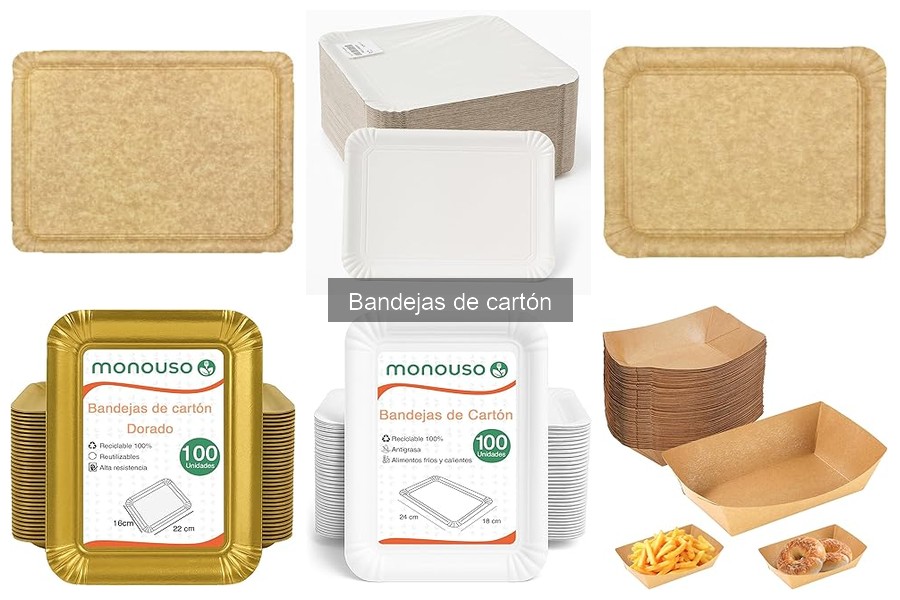 Mejores bandejas de cartón para delivery de comida rápida