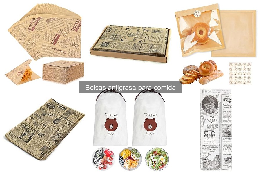 Mejores bolsas antigrasa para delivery: comparativa 2023