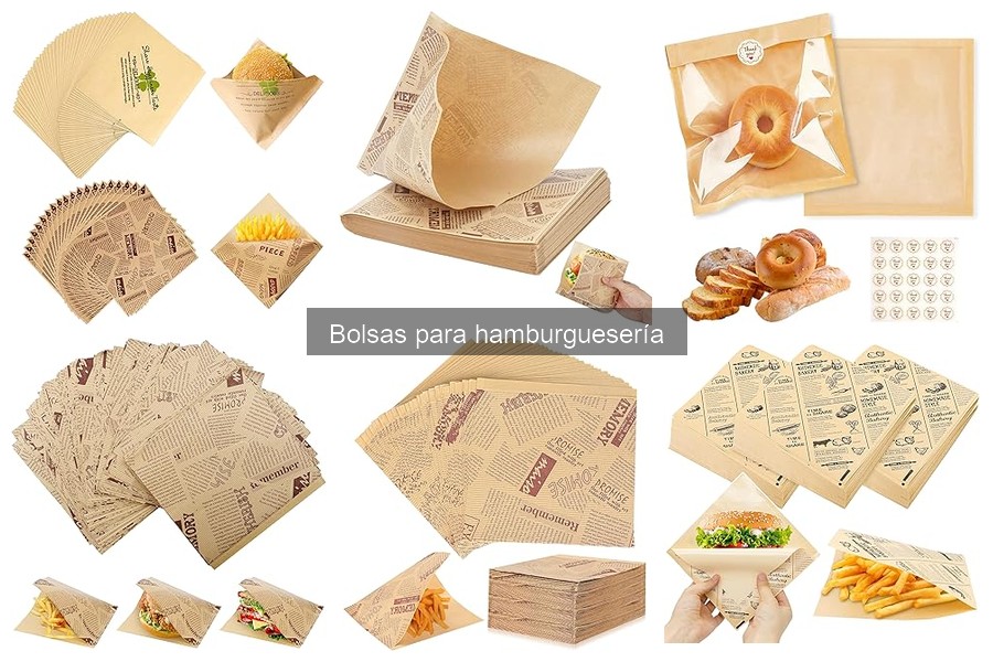 Mejores bolsas para hamburguesas en restaurantes pequeños