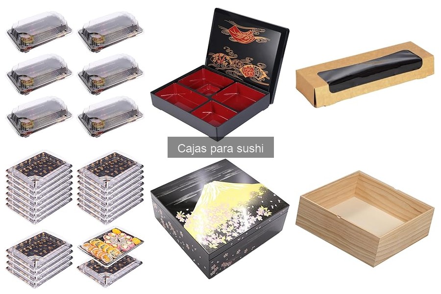 Mejores cajas para sushi en delivery: calidad y presentación
