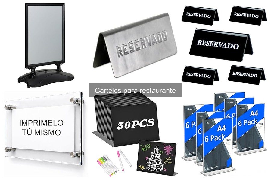 Mejores carteles para restaurantes delivery: comparativa 2023